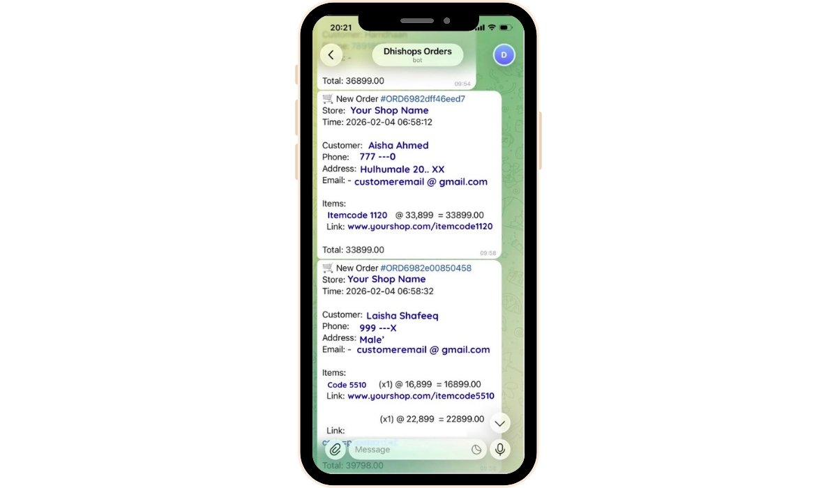 Dhishops categories, subcategories and filters